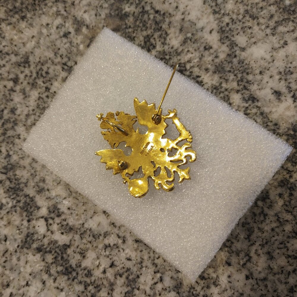 Imperial Eagle brooch / Pendant, Signed - Picture 10 of 16